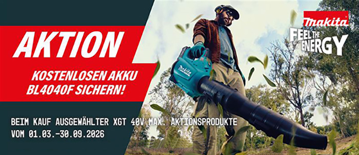 Gratis Akku von Makita sichern